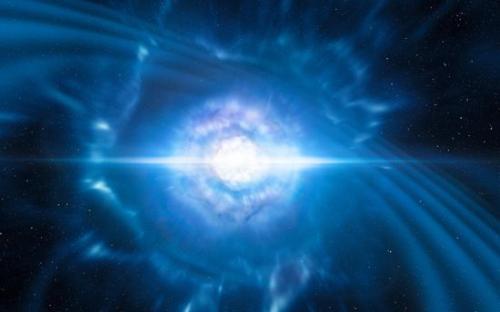 震撼夺目!天文望远镜首次“捕捉”引力波之光(图) 欧洲南方天文台(ESO)的望远镜捕捉到的双子星引力波之光。(图片来源:ESO)