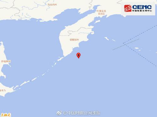 千岛群岛发生6.1级地震震源深度10千米