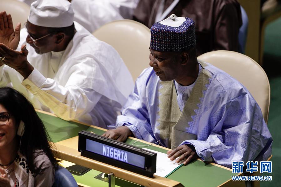 尼日利亚常驻联合国代表提贾尼·穆罕默德-班德成为第74届联合国大会主席