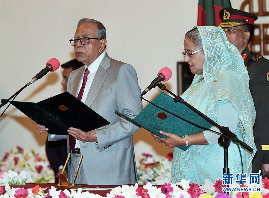 孟加拉国新内阁宣誓就职