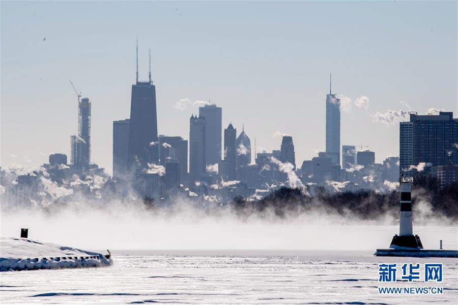 美国芝加哥迎来25年来最低气温