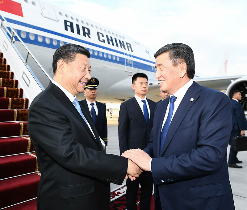 在比什凯克，“玛纳斯”见证习主席访吉时间