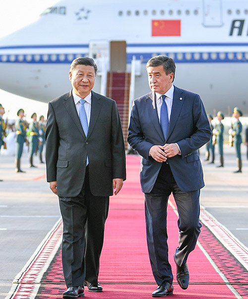 在比什凯克，“玛纳斯”见证习主席访吉时间