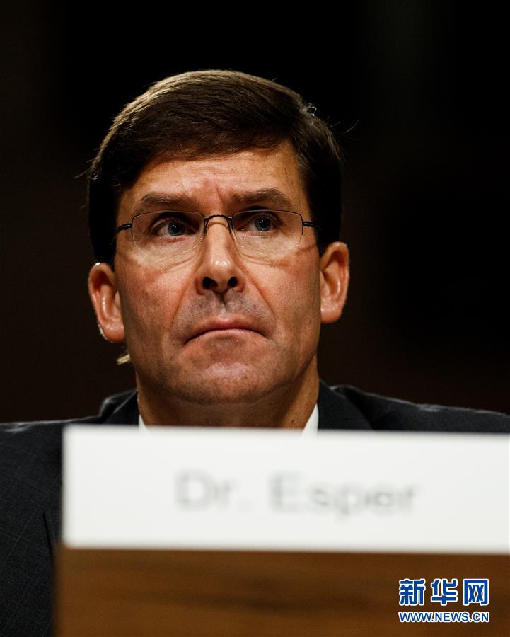 美参议院批准埃斯珀担任国防部长