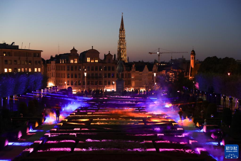 比利时布鲁塞尔灯光节开幕