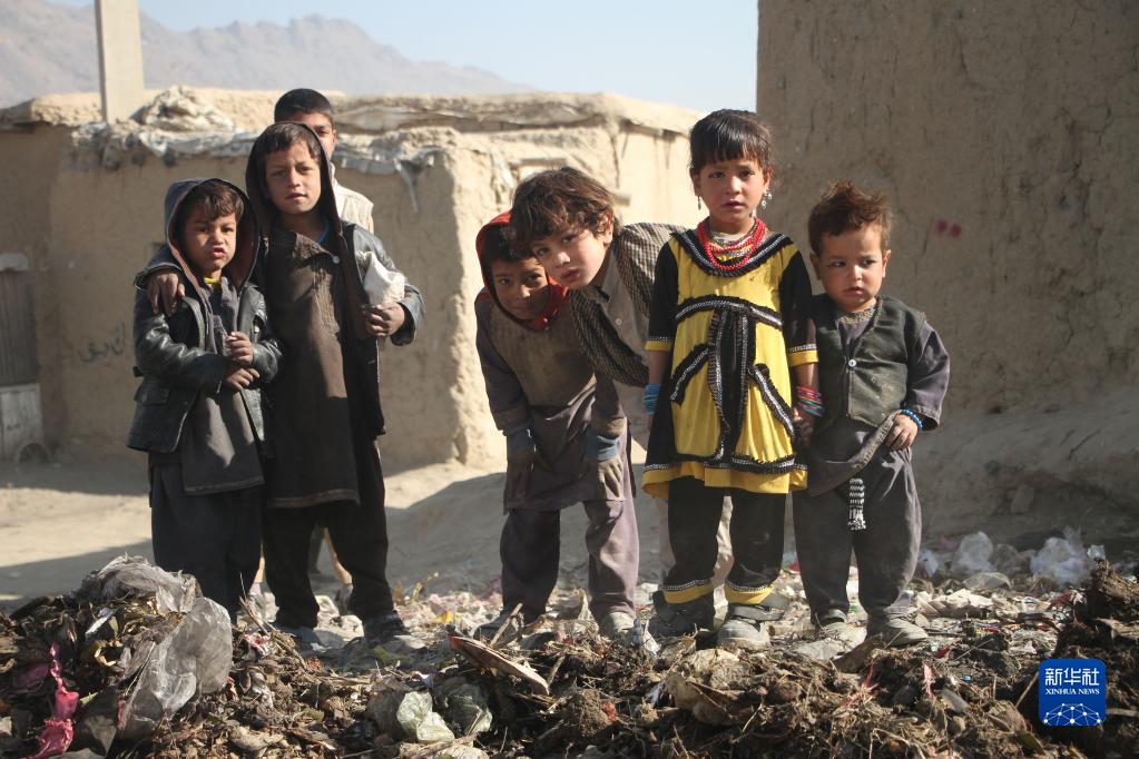 阿富汗：流离失所者营地的孩子们
