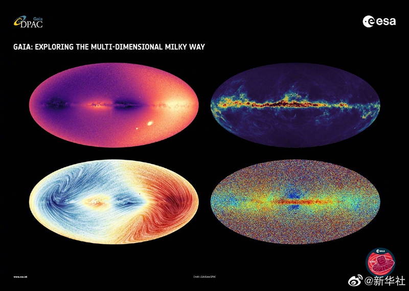 欧航局发布最新银河系多维地图