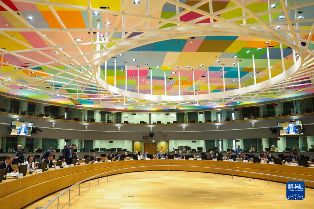 欧盟经济和财政部长会议在比利时布鲁塞尔举行