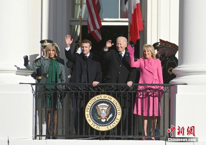 法国总统马克龙对美国进行国事访问
