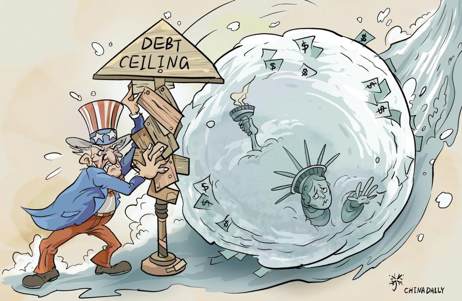 【瞰全球】债务上限危机暂解 美国经济衰退阴影难除