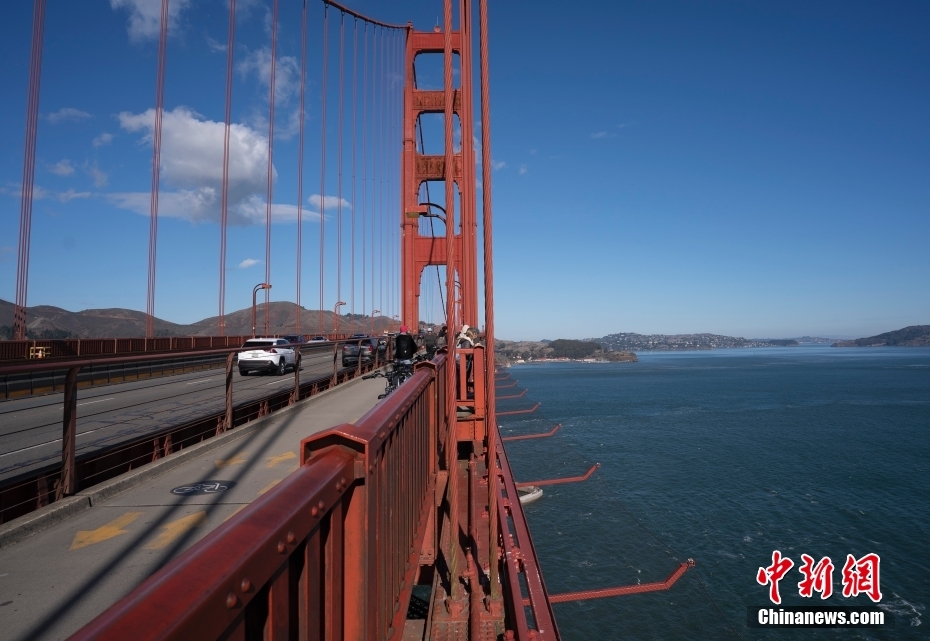 耗资2.17亿 美国旧金山金门大桥自杀防护网项目即将完工