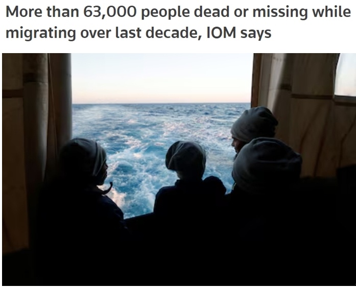 超6万移民在过去十年死亡或失踪 发达国家应担负起更大责任