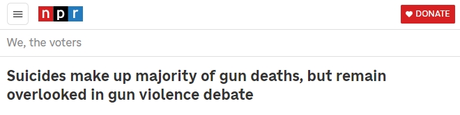 【世界说】涉枪自杀占2023年美国枪支死亡半数以上 美医学专家：枪支极易获得加剧了“快速且致命”的死亡