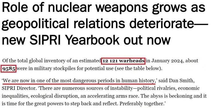 欲升级扩充核武库 美国引全球走向“最危险的时刻”