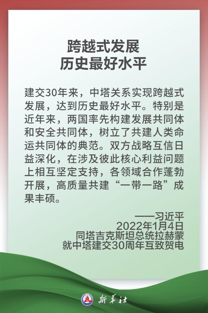 金句海报 | “相互倚靠的铁杆伙伴”——习近平主席谈中塔关系