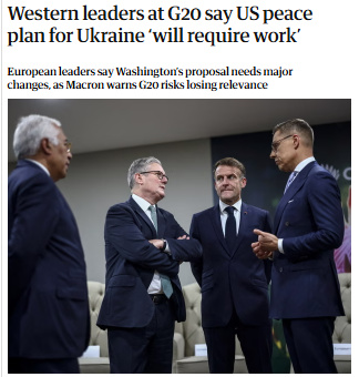 多方回应美对俄乌“28点”新计划:“可作基础,尚待完善”