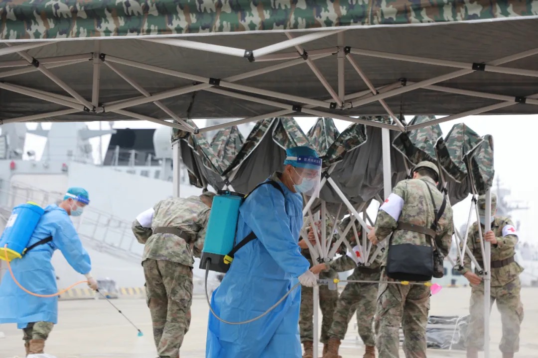 舰艇编队“遭袭”!直击后装综合保障演练现场 图片