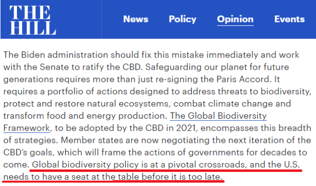 环球深观察丨看美国如何破坏全球环境治理：近30年不批《生物多样性公约》为哪般