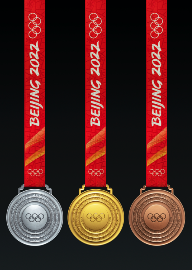 冬奥会运动奖牌图片