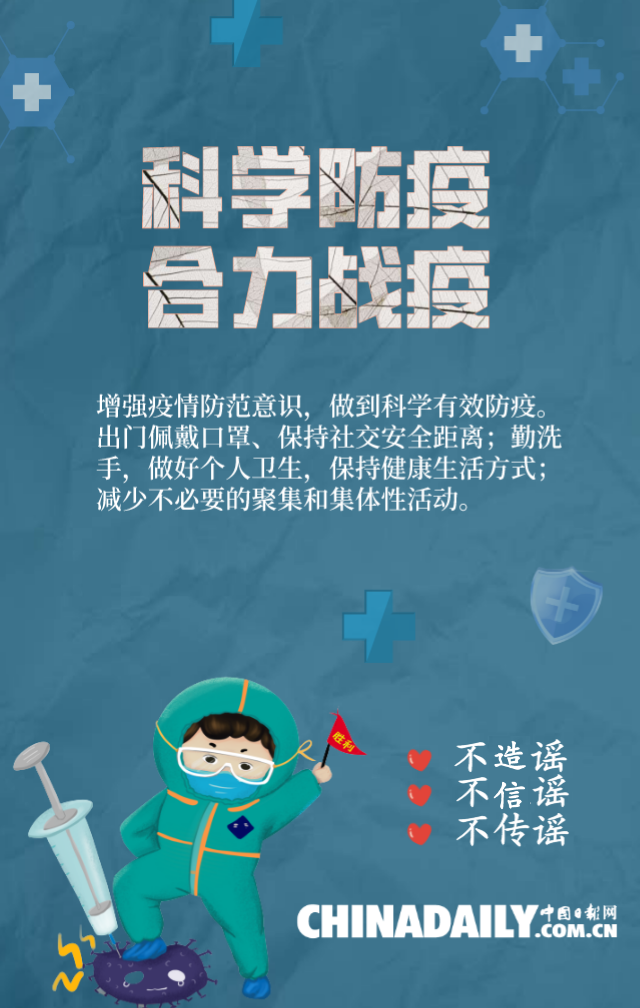 海报 | 不造谣！不信谣！不传谣！坚定持续抗疫