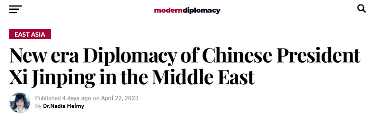 外媒点赞新时代中国特色大国外交实践：为中东地区和平稳定贡献力量_fororder_1