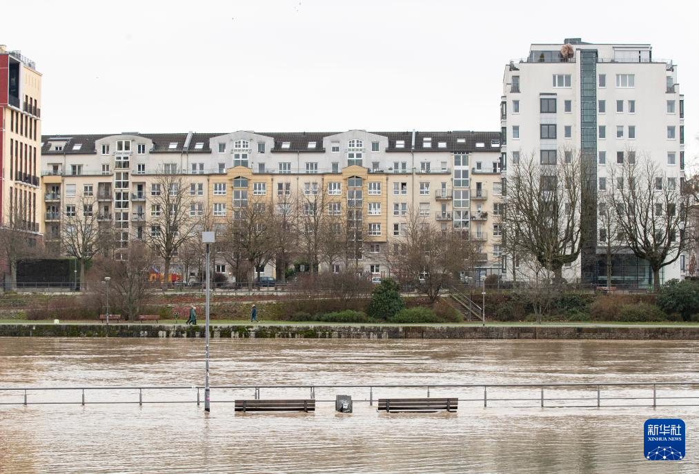 德国法兰克福：洪水漫延