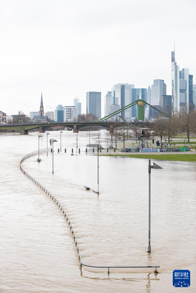 德国法兰克福：洪水漫延
