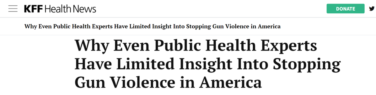 【世界说】为何专家对美国枪支暴力都束手无策？美媒：联邦支持资金捉襟见肘，该领域研究仍是“荒漠”