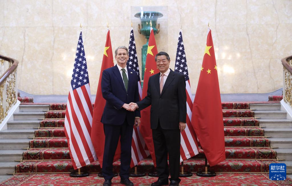 中美经贸磋商机制首次会议在英国伦敦开始举行