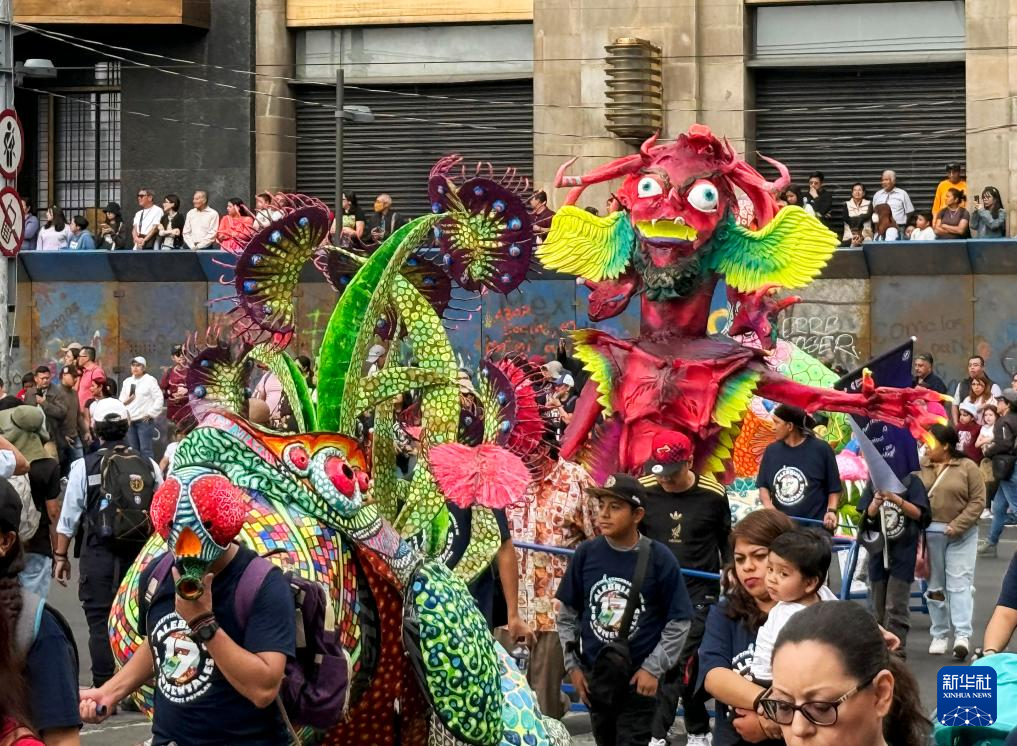 墨西哥举行魔幻动物大游行