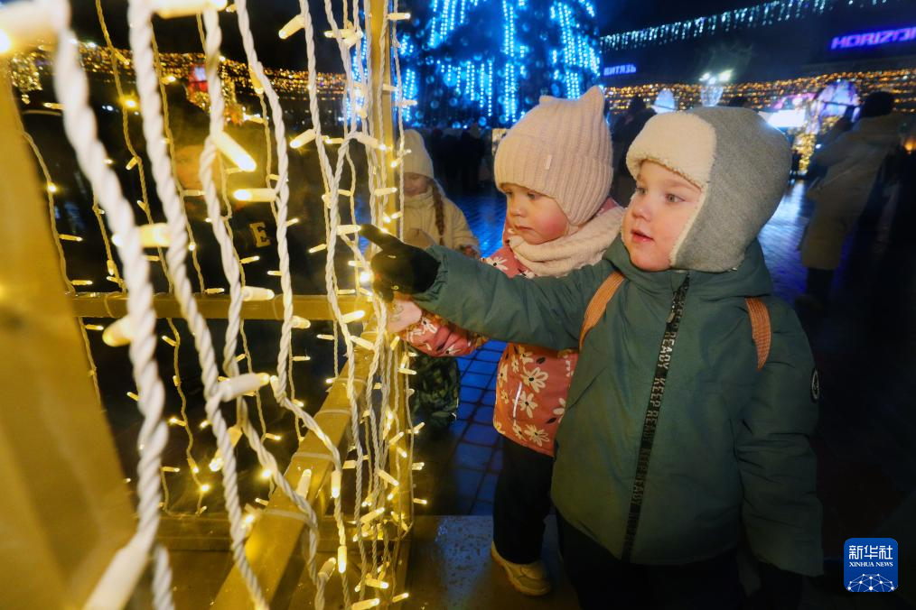 白俄罗斯新年树点亮