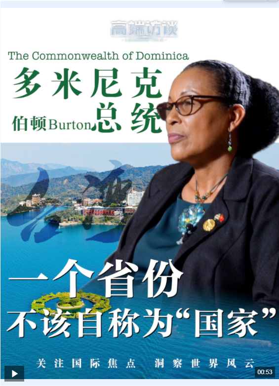 高端访谈丨多米尼克总统：坚定支持中国实现完全统一