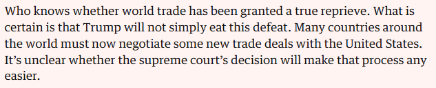 全球媒体聚焦 | 外媒:美法院否决关税政策 全球贸易不确定性仍将持续