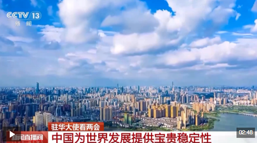 视频丨驻华大使看两会 中国为世界发展提供宝贵稳定性