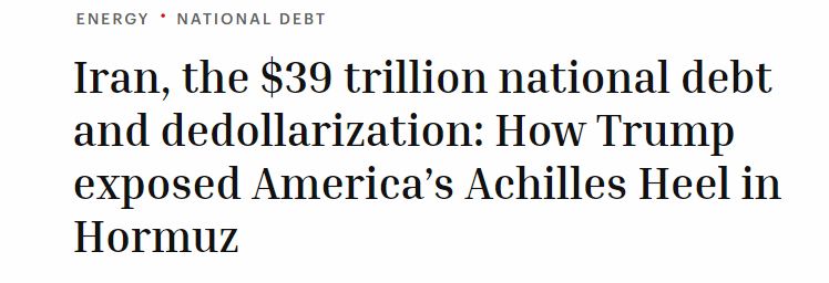 全球媒体聚焦 | 美国媒体:中东地区军事冲突加速全球“去美元化”