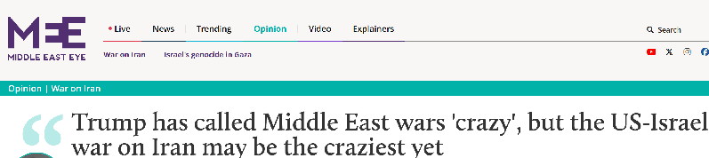 全球媒体聚焦|英媒:对伊战争戳破“美国优先”泡沫