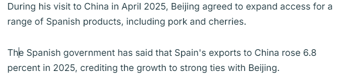 全球媒体聚焦 | 外媒:西班牙首相四年四访中国 频密访华意在扩大合作