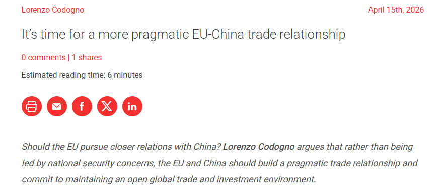 全球媒体聚焦|意大利学者:欧中加强务实合作正逢其时